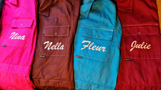 Custom Artwork/Logo Coloured Coveralls