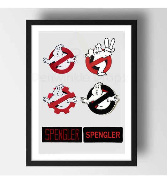 Ghostbusters Patches Full Set and Custom Nametags