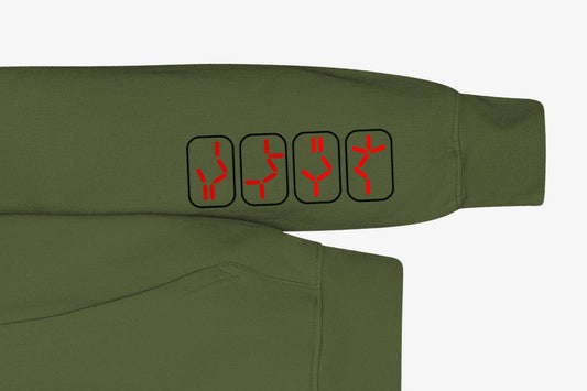 front view with arm decal