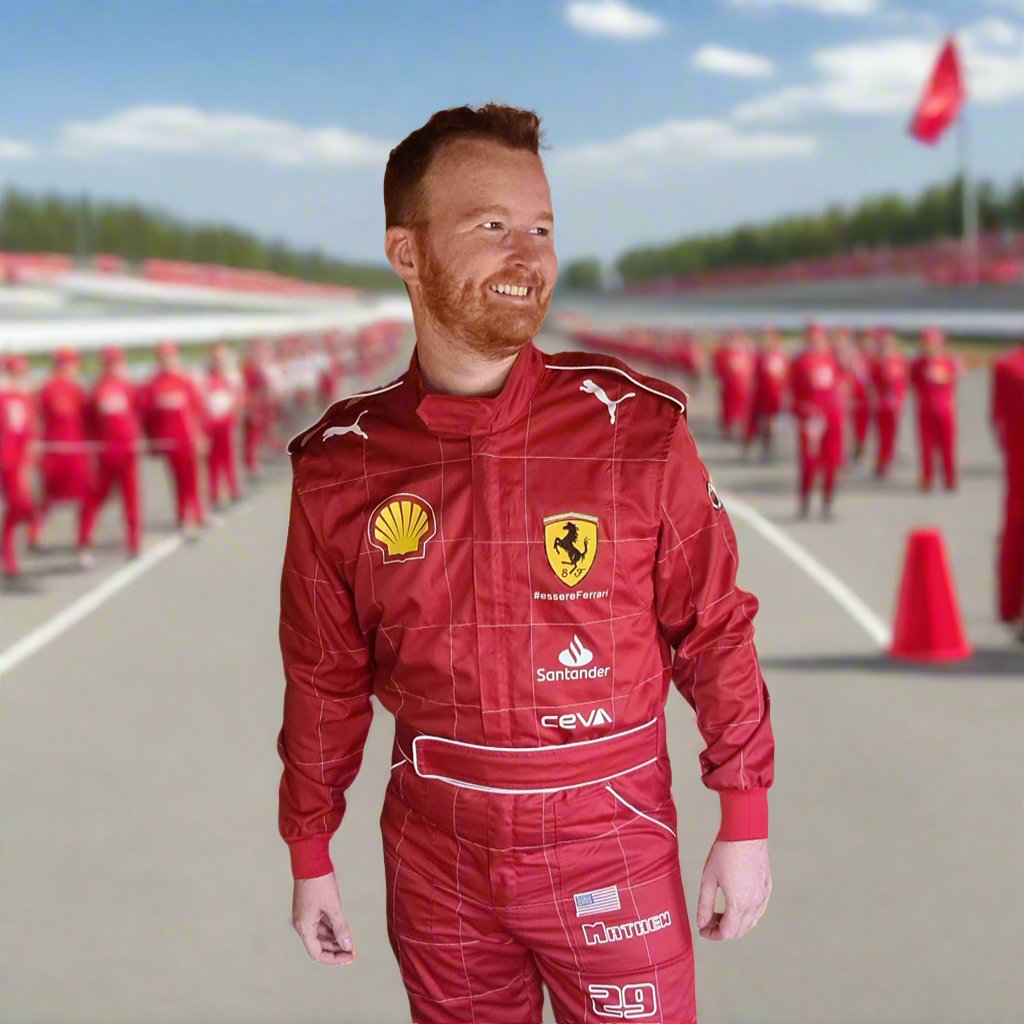 F1 racing driver pit crew costume