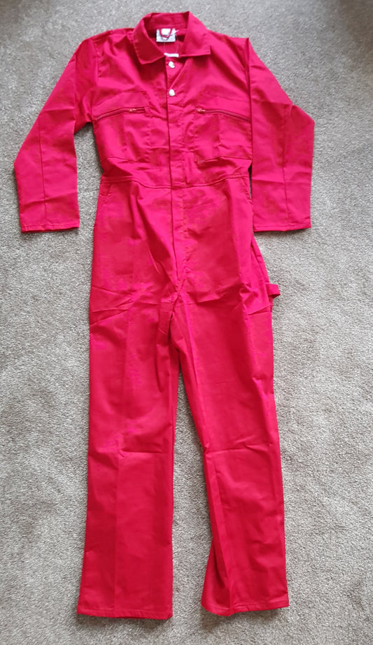 Kids US Horror Movie Red Costume Coveralls