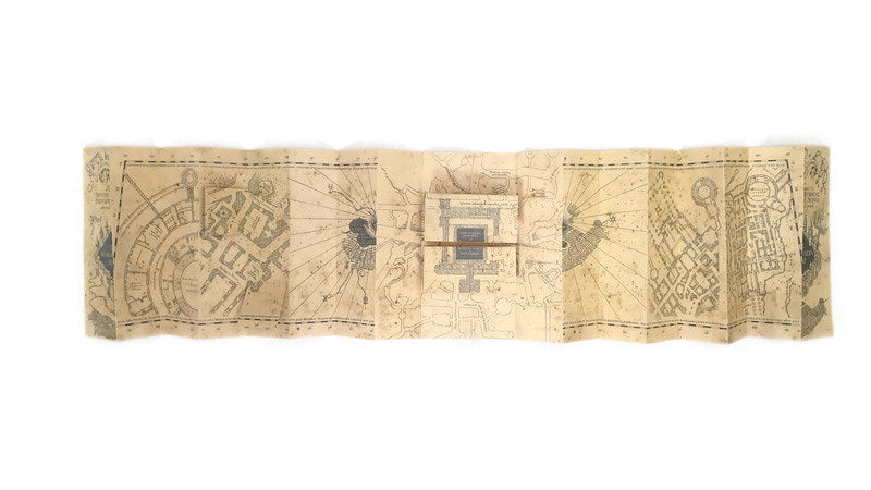 Harry Potter Marauders Framed Map 36x8"