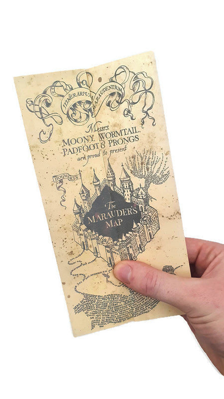 Harry Potter Marauders Framed Map 36x8"