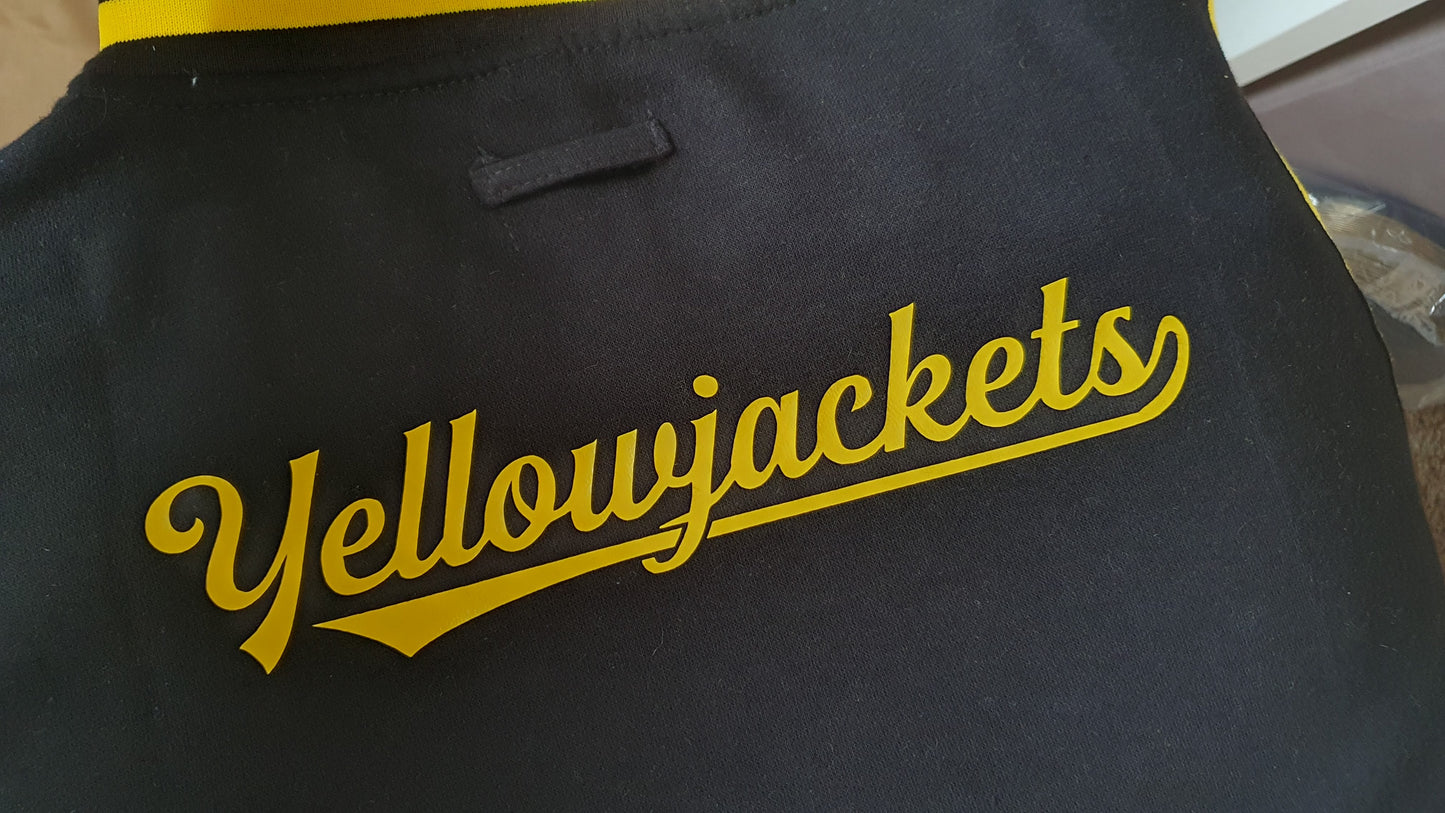 Yellowjackets Black/Yellow Varsity Jacket