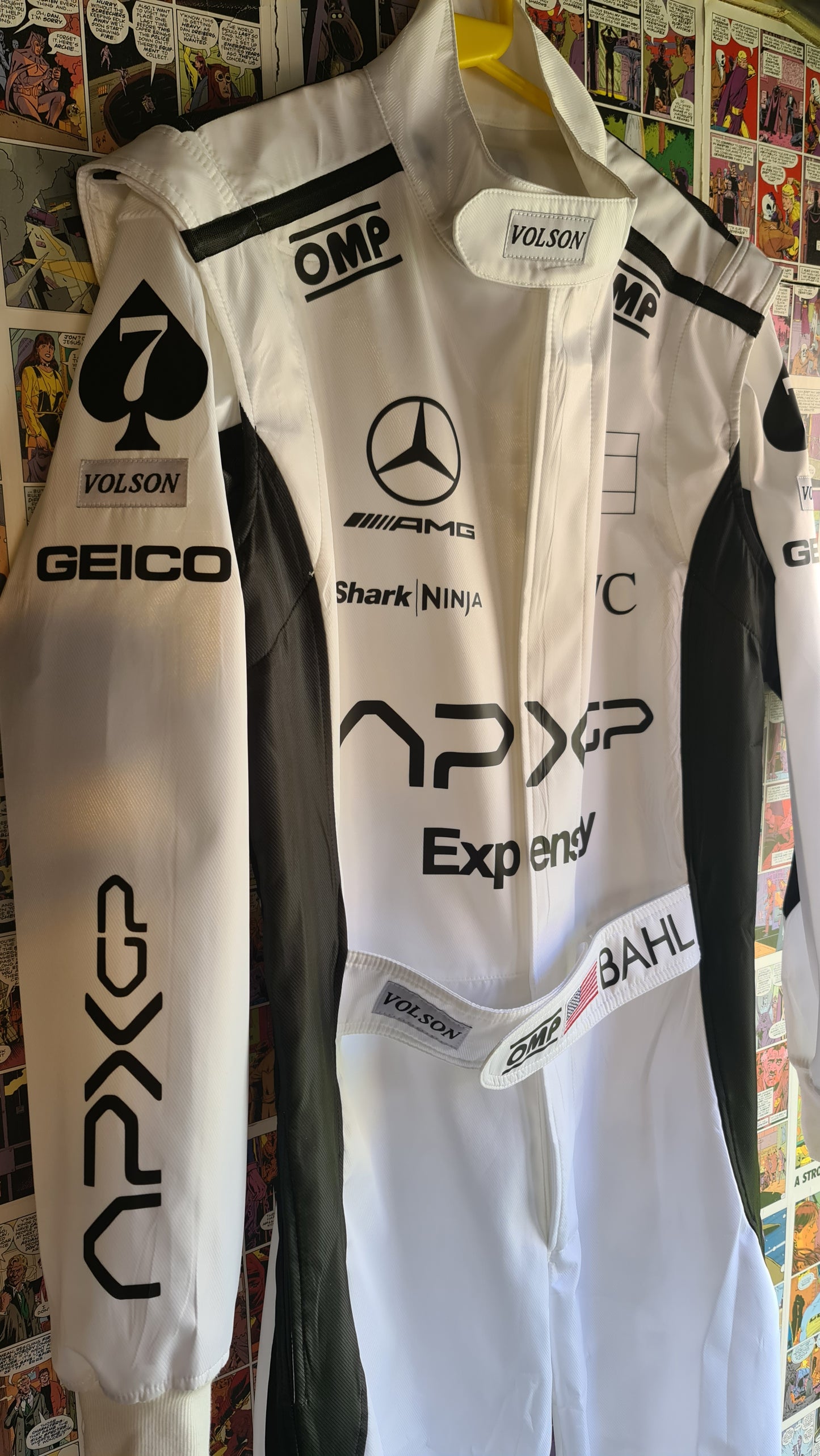 F1 movie white racing coveralls APXGP replica - Brad Pitt race suit costume