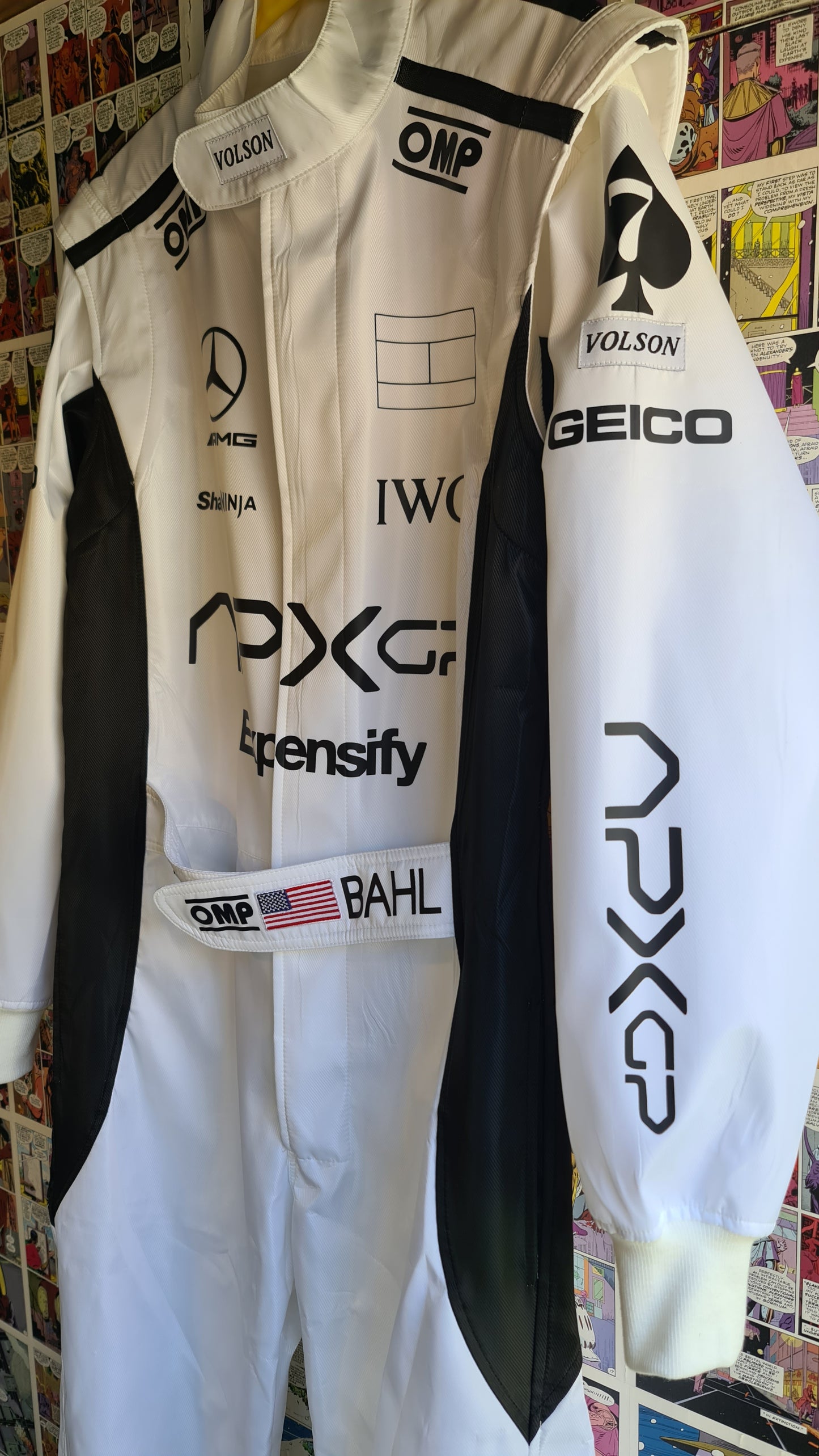 F1 movie white racing coveralls APXGP replica - Brad Pitt race suit costume