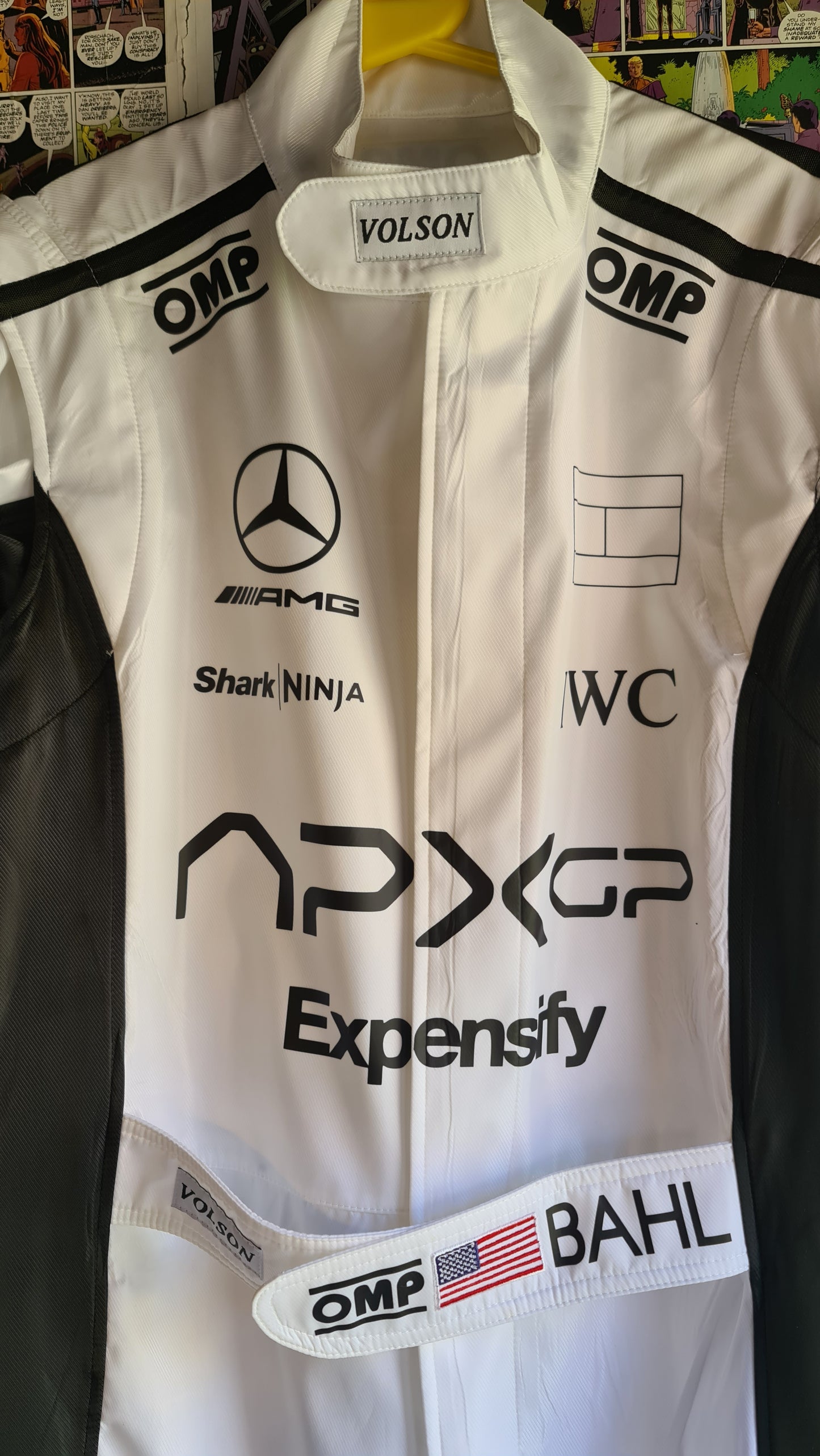 F1 movie white racing coveralls APXGP replica - Brad Pitt race suit costume