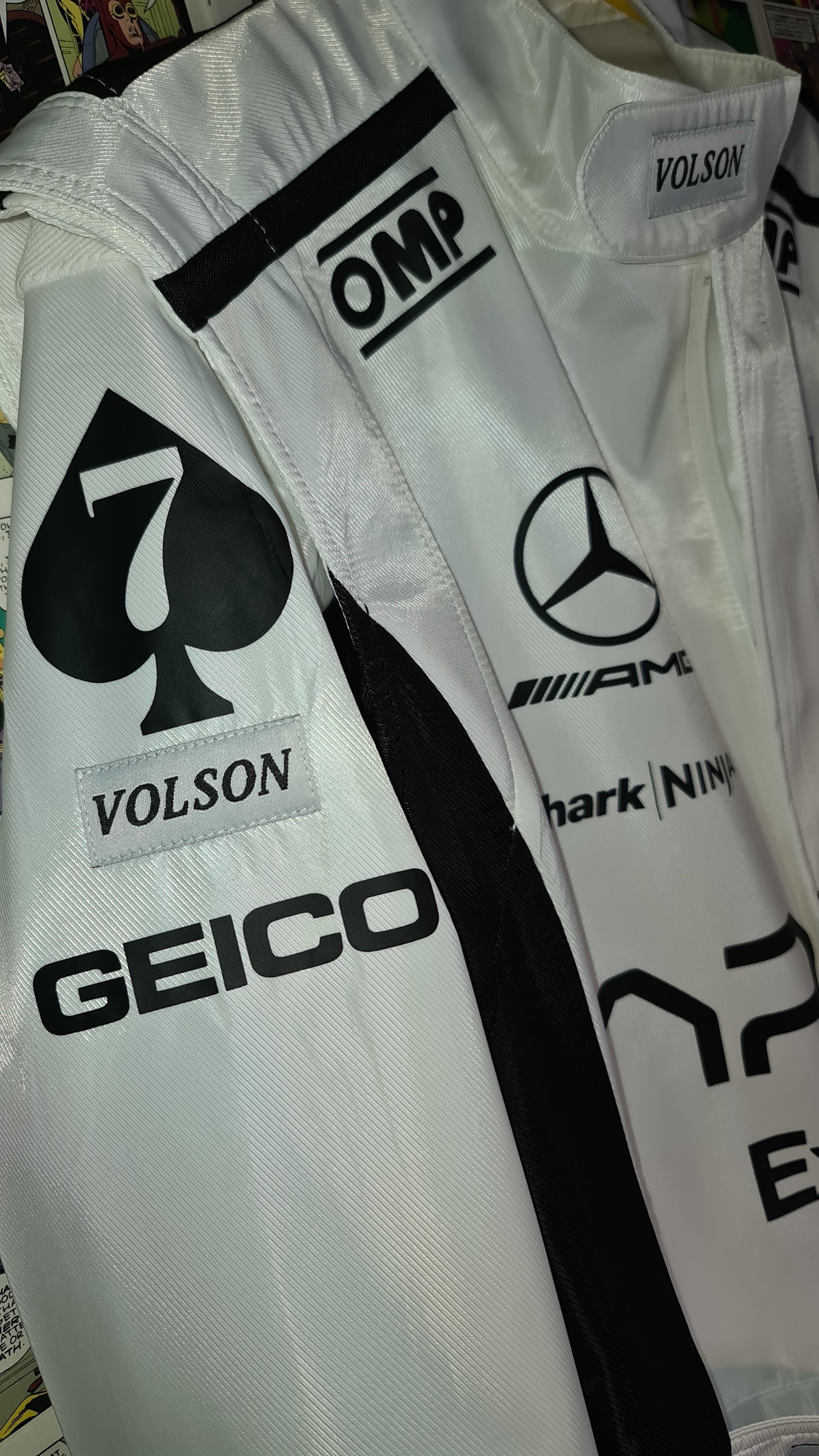 F1 movie white racing coveralls APXGP replica - Brad Pitt race suit costume