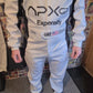 F1 movie white racing coveralls APXGP replica - Brad Pitt race suit costume