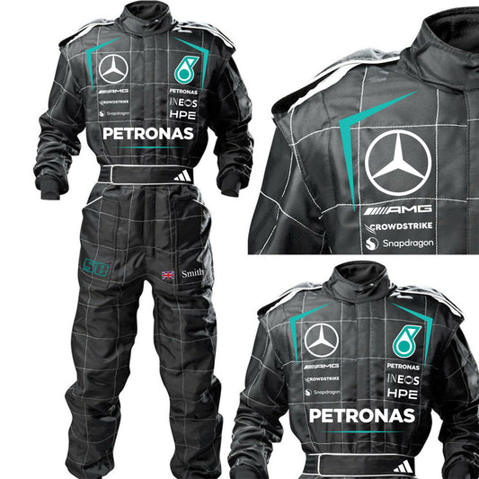 F1 Mercedes racing driver pit crew coveralls 2026 Season