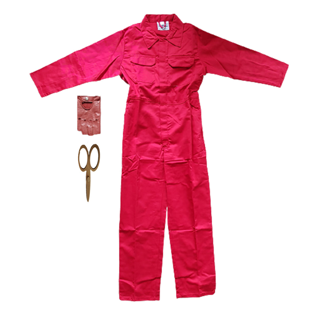 Kids US Horror Movie Red Costume Coveralls